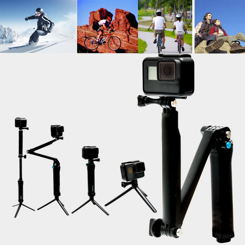 Gopro фиксированный кронштейн регулируемая подставка держатель камеры портативный для камеры телефона