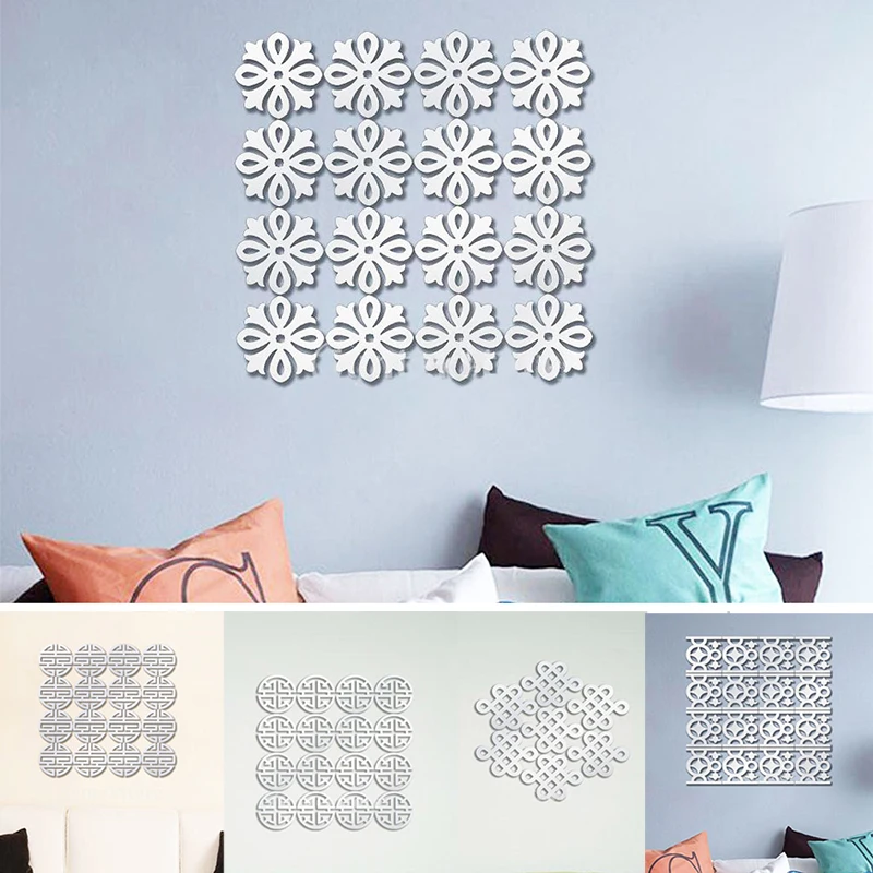 Espejo 3d Vinilo Calcomania Dormitorio Pared Pegatinas Papel