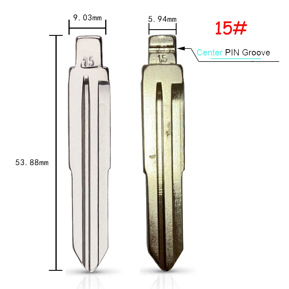 KEYYOU дистанционного флип пустое лезвие ключа для hyundai туксонский акцент Getz матри Sonata Санта Kia HYN14RFH 08 15 28, 29, 36 50 97; большие размеры 33-34 - Цвет: No.15