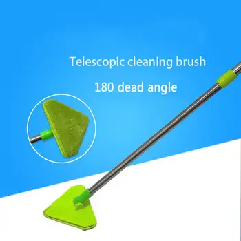 

Multi-functional Fish Tank Glass Scrubber Telescopic Aquarium Long Handle Sponge Brush Algae Scraper
