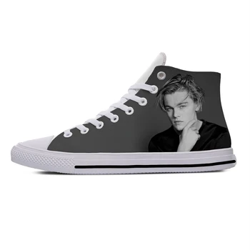 

2020 leonardo Dicaprio Hot Cool Fashion Popular Casual Canvas Shoes High Top Lightweight Breathable 3D Print Men women Sneakers