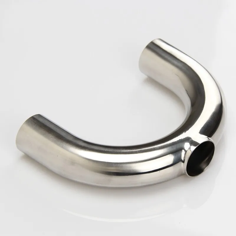51mm 2" Pipe OD Butt Welding U Shaped Return Bend 3 Way SUS 304 Stainless Sanitary Fitting Spliter Homebrew Beer