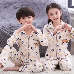 H5653 пижамы для девочек; сезон весна-осень; Корейская Пижама с отворотом и героями мультфильмов; женская хлопковая удобная домашняя одежда с