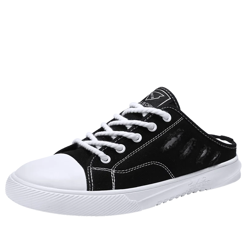 Мужская повседневная обувь; Мужская парусиновая обувь; Мужская модная обувь на плоской подошве; брендовая модная прогулочная обувь без застежки; YGb-7113