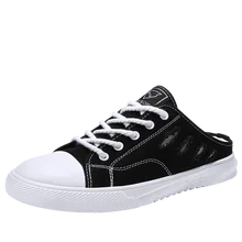 Мужская повседневная обувь; Мужская парусиновая обувь; Мужская модная обувь на плоской подошве; брендовая модная прогулочная обувь без застежки; YGb-7113