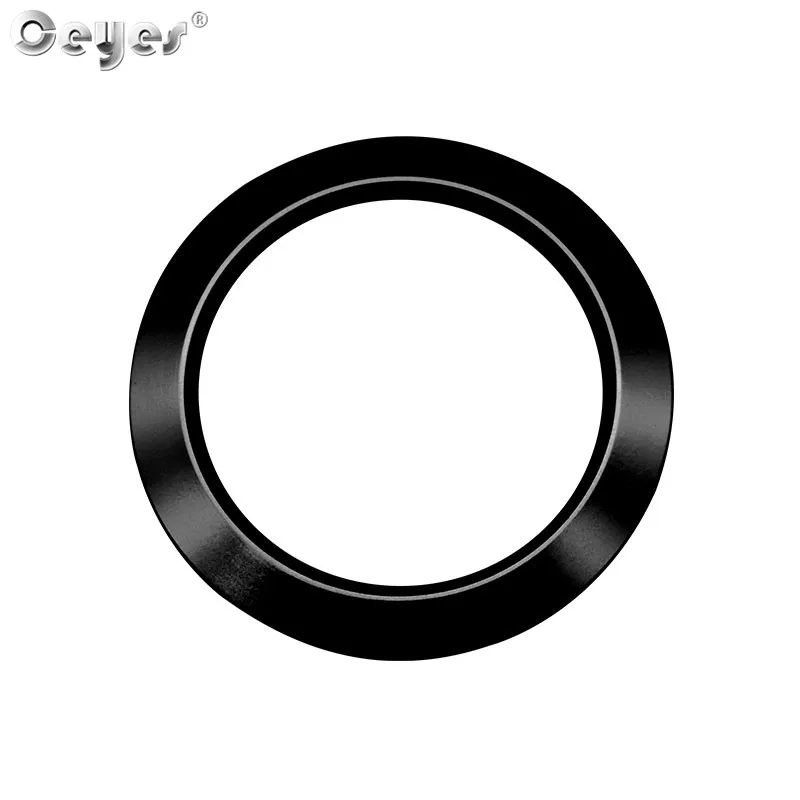 Black Ring Cover Ceyes стикер автомобиля Стайлинг для Ford F150 фокус для Fiesta Ecosport Телец Авто Кнопка запуска и остановки двигателя Чехлы кольцо круглые наклейки - Название цвета: Black Ring Cover
