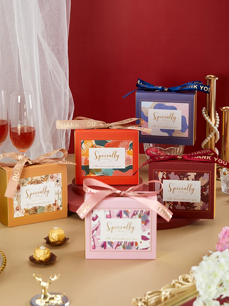 20 шт./лот DIY коробки для конфет Свадебные сувениры baby shower Шоколадные подарки