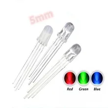100pcs 5mm RGB LED diodo ad emissione Micro indicatore rosso verde blu multicolore anodo comune catodo 3V lampadina circuito PCB fai da te