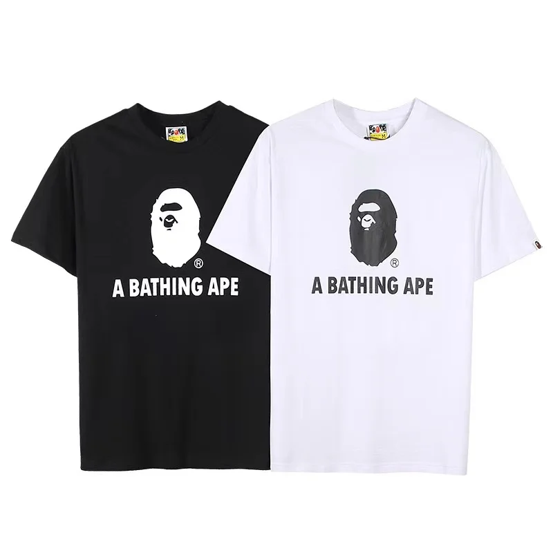Модная футболка BAPE с коротким рукавом коллекция 2021 года японский бренд