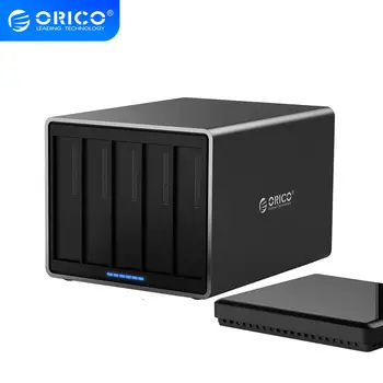 

ORICO NS Series 5 Bay HDD Storage Hard Drive Docking Station SATA to USB3.0 External Hard Drive Enclosure Support 80TB (5x16TB)