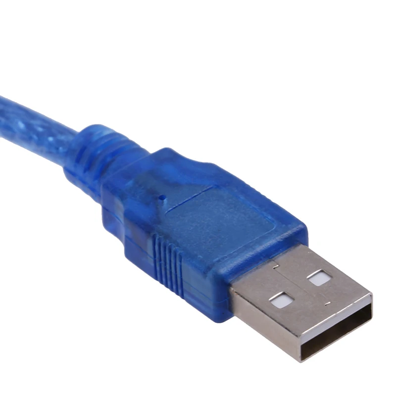 Прозрачный синий usb-накопитель 2,0 Удлинительный кабель Линия передачи данных Кабель Штекерный к женскому 0,3 м, 1,5 м, 3 м, 5 м, 10 м