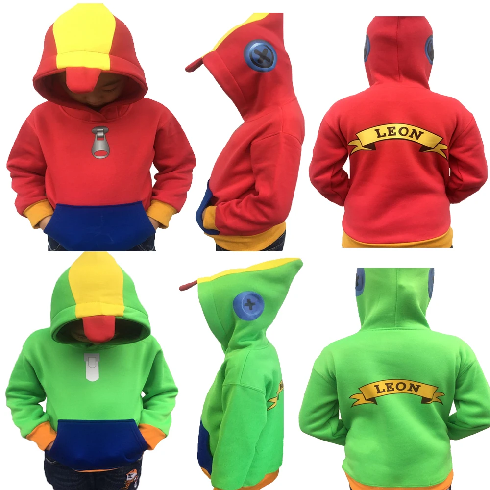 Sudadera con capucha para chico, ropa para Cosplay de León, ropa de calle, abrigo de estrellas de Brawls, juego caliente, de algodón, Otoño e Invierno