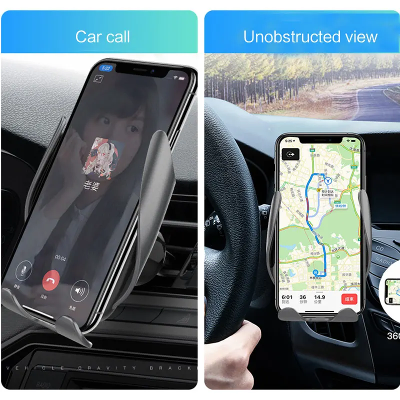 Универсальный автомобильный держатель для телефона, держатель на вентиляционное отверстие, крепление для сотового телефона, свободные руки, подставка для 4-6,5 дюймовых сотовых телефонов