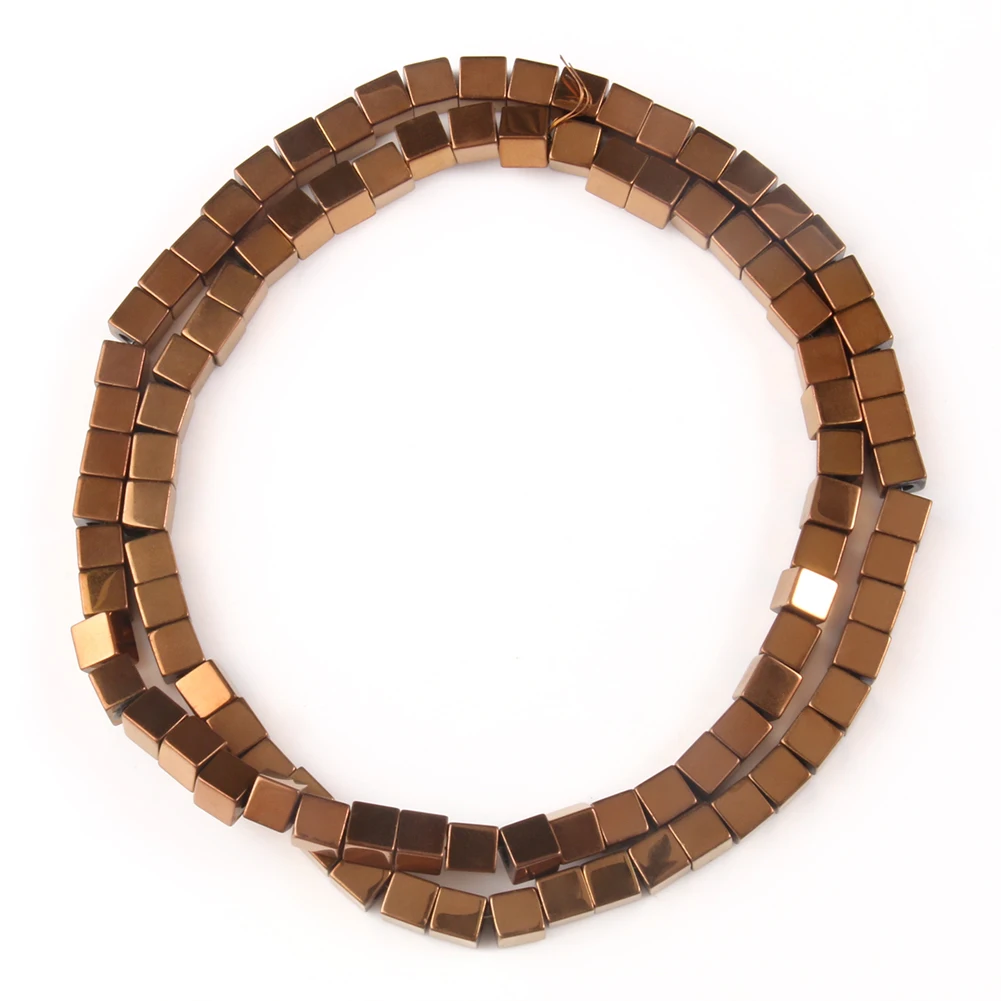 Matte 18K Rose Gold Hematite Beads