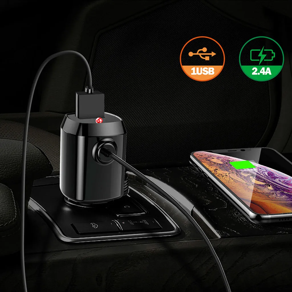 Автомобильный набор, свободные руки, Fm передатчик Bluetooth Usb Зарядное устройство Mp3 плеер с кронштейн и Аромат Мощный Многофункциональный Bluetooth Mp3 плеер