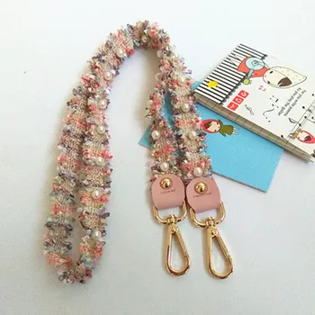 

HJKL bag shoulder strap tassel pearl shoulder strap accessories bag shoulder strap cross strap instead of small bag strap gift