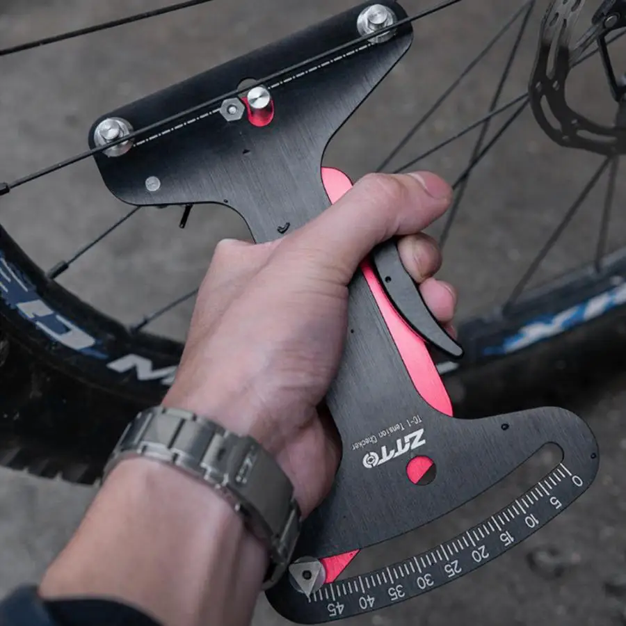 

ZTTO Bicycle Tension Meter Aluminum Alloy Bicycle Repair Tools Bike Spoke Tension Meter Measures for Truing Wheels