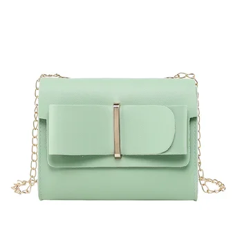 

2020 new women's bag one-shoulder diagonal bowknot ladies chain small square bag fashion wild