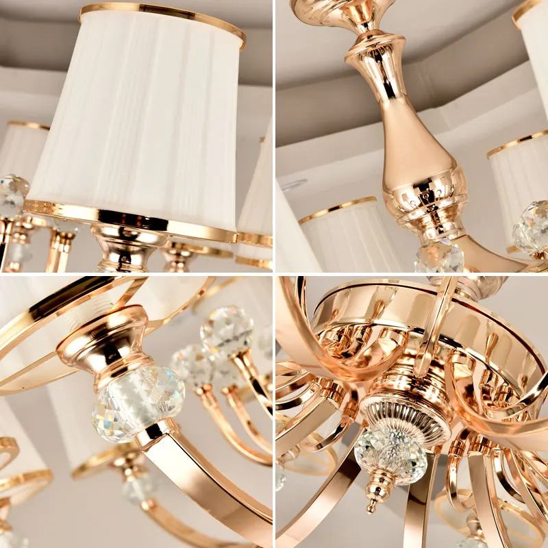 Luxury New K9 Modern Chandelier Lustre Crystal Chandeliers 3/6/8/10/Arm Lustres De Cristal Chandelier AC110V/220V lighting