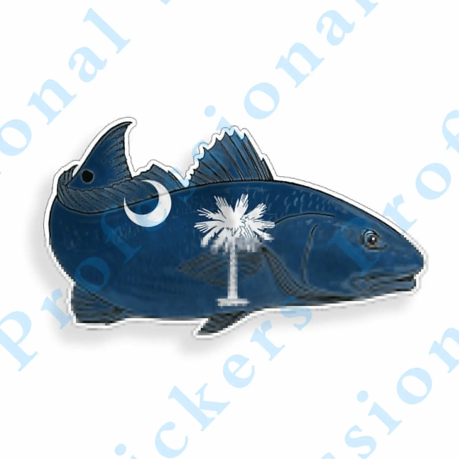 

Creative stickers South Carolina SC State Flag Red fish Sticker Cup Laptop Car Window Motorcycle Decal Waterproof Vinyl Decals