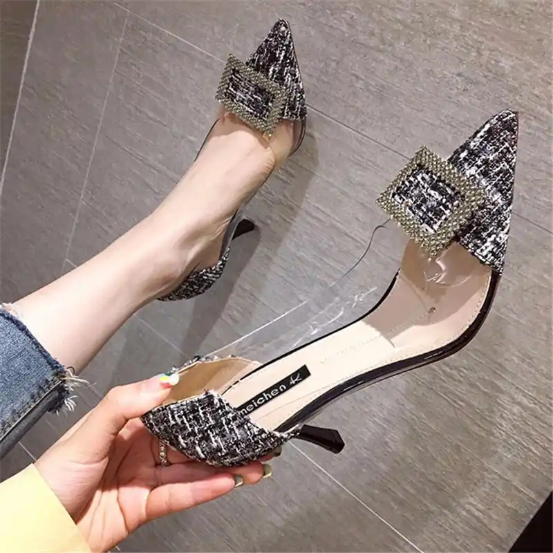 kitten clear heels
