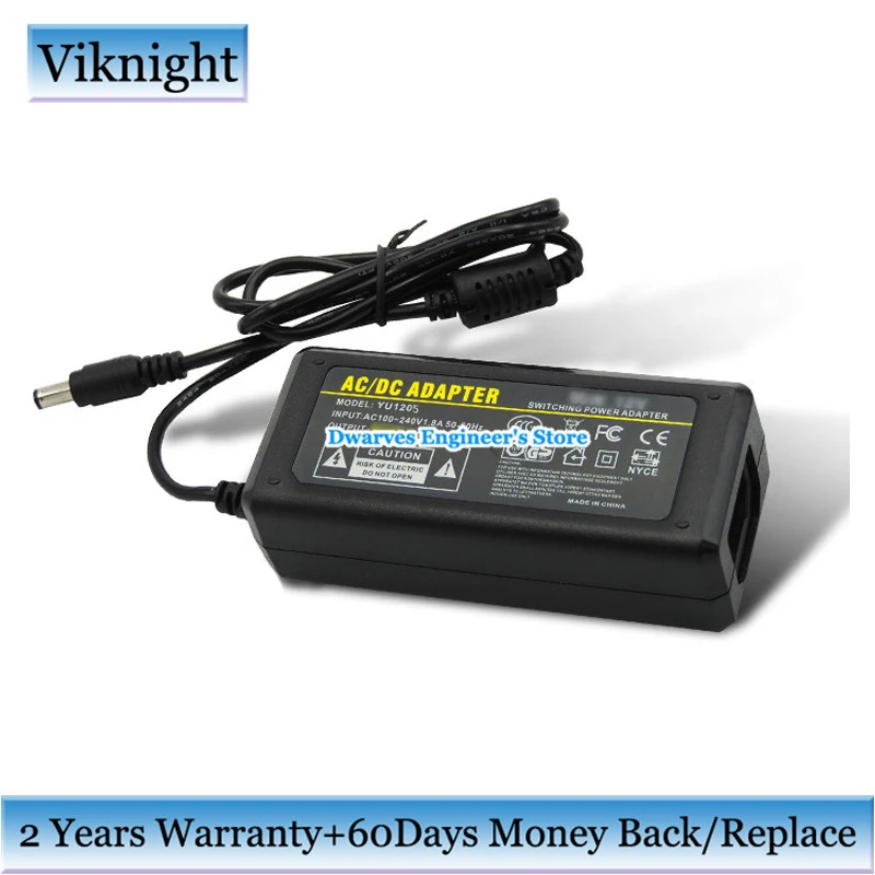 

DC/AC 12V 5A 4.2A 3.5A 3A Power Supply Adapter For LED Strip Juicer Coffee Maker Router YU1205 Led Lighting Transformer Charger