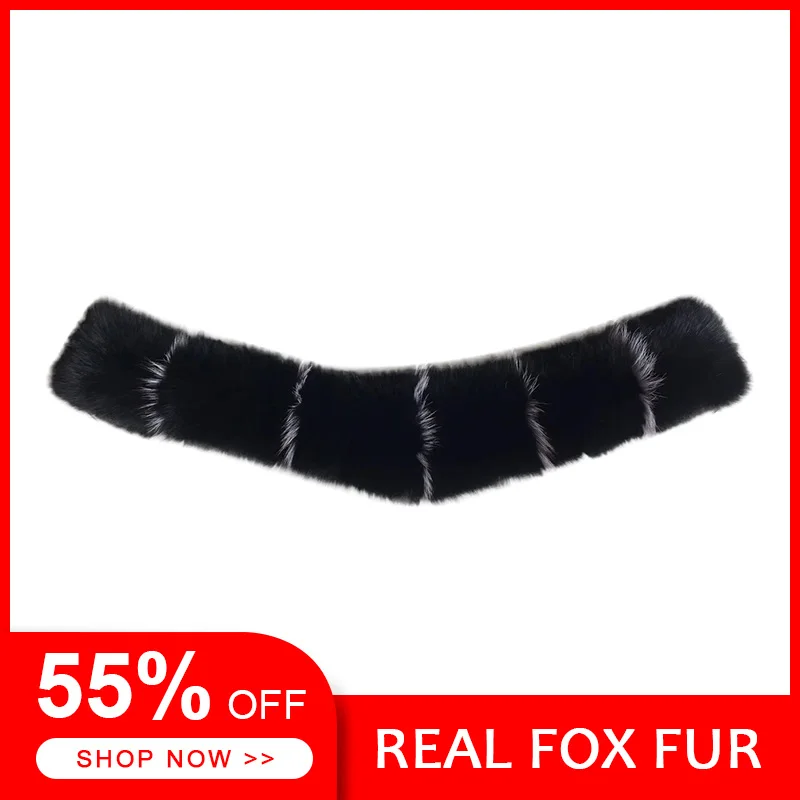 Женский зимний воротник из натурального Лисьего меха 2019|Женские шарфы| |