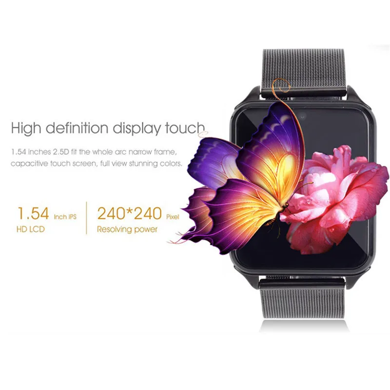 BYSL Higher Quality Z60 X6 Smart Watch Metal Strap Bluetooth Wrist Smartwatch Support Sim TF Card For Android IOS PK A1 S8