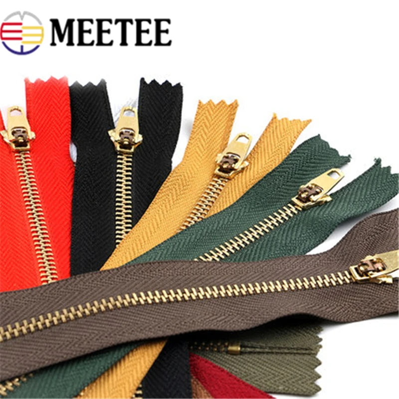 10 шт. Meetee высокое качество 3# металлическая молния 13/15/18 см Автоматическая блокировка близкий конец молния для DIY Швейные Джинсы сумки аксессуары одежды A4-17