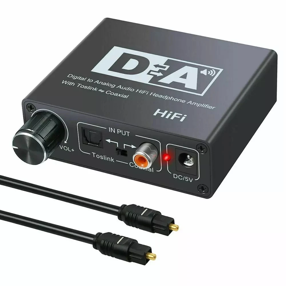 Hi Fi DAC Amp цифро аналоговый аудио преобразователь RCA 3 5 мм усилитель для наушников Toslink оптический коаксиальный