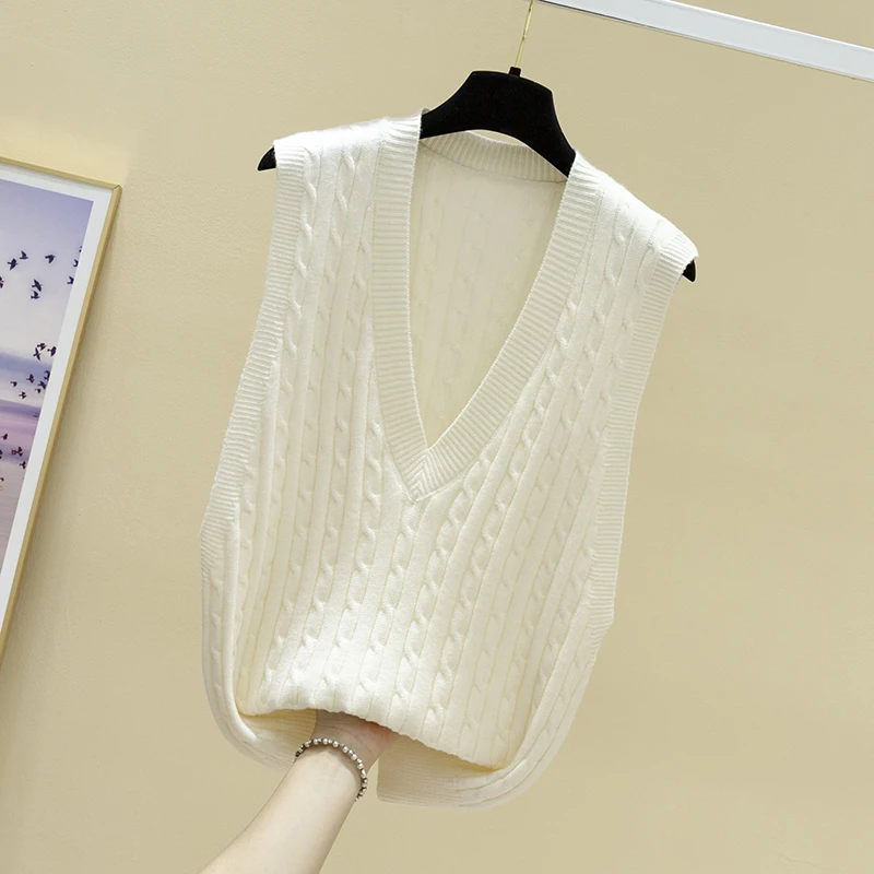 Sudadera coreana holgada para mujer, chaleco sin mangas a la moda, primavera y otoño, 2021