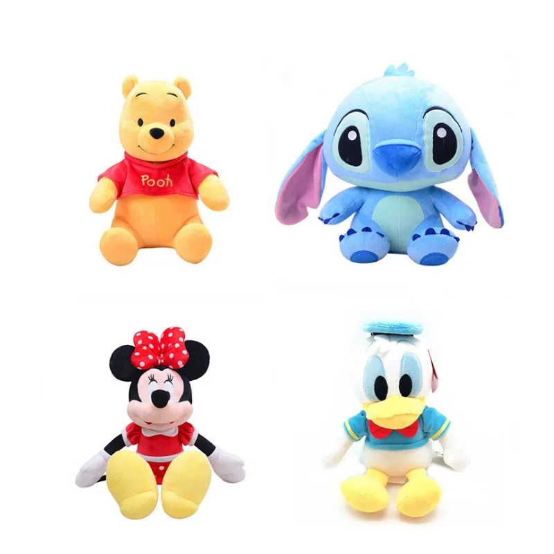 

Disney Mickey Minnie plush toy Mickey Mouse Donald Duck doll Cute Anime Cartoon Children Baby Birthday Peluche Plush Toy Gift