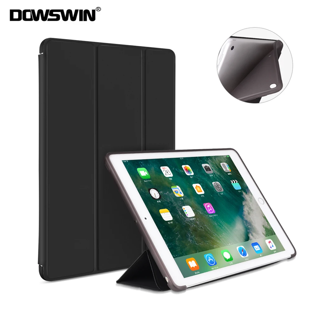 Чехол owswin для нового iPad 9,7 TPU кожаный чехол Мягкий силиконовый чехол для iPad умный чехол 9,7 дюймов A1822 A1893