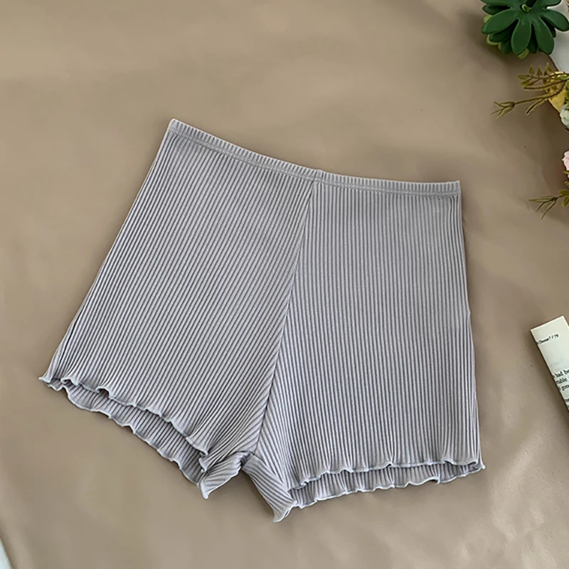 Pearl Diary женские ребристые защитные брюки под юбки Femme мягкие неодимовые