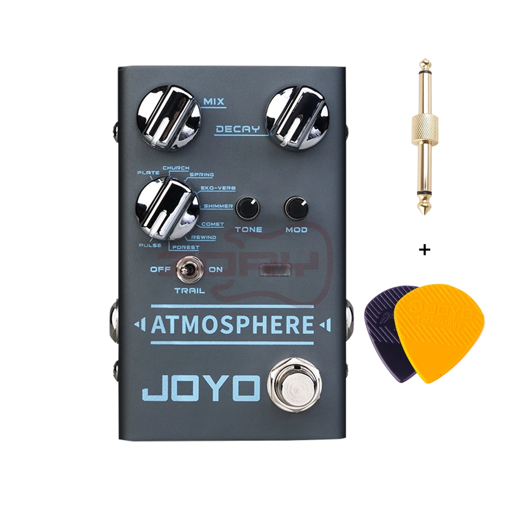 

JOYO R-14 ATMOSPHERE 9 Built-in Digital Reverb Types Effects Guitar Pedal True Bypass Bass and Guitar Accessories