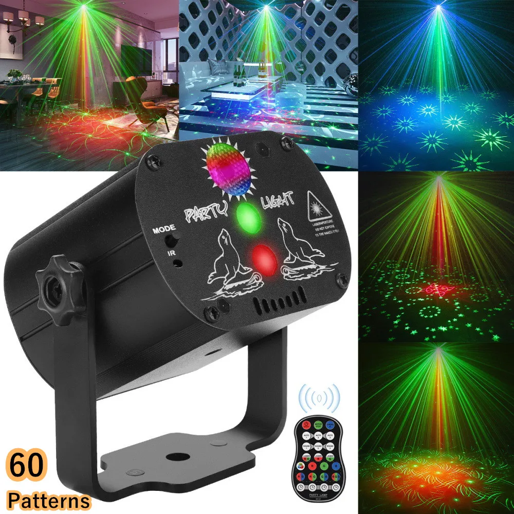 

NICLUX Disco Lights RGB LED Stage Beam Lights with Strobe Flash Effects DJ Laser Stage Projector Lights for Party/Show/Dancing