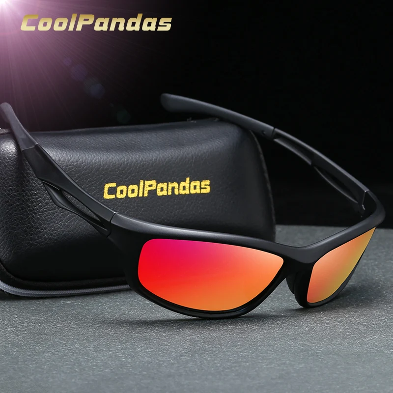 

CoolPandas Brand Classic Sunglasses Polarized Men Driving Windproof Glasses Male HD Goggle TR90 Frame Anti-Glare zonnebril heren