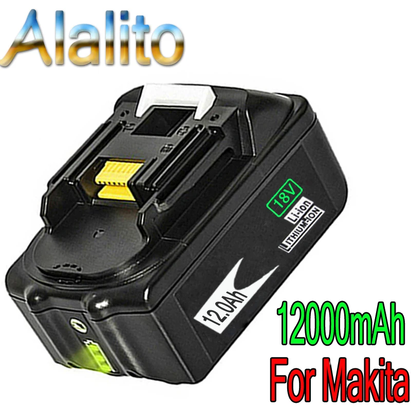 2pcs12000m Ah литий-ионная аккумуляторная батарея для Makita 18В батареи BL1850 BL1830 BL1860 LXT400