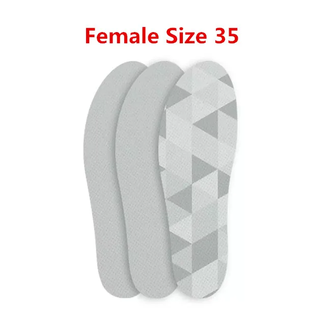 female size 35 Xiaomi Youpin 3 пары пробковые легкие стельки легкие удобные впитывающие Пот Спортивные кроссовки стельки для мужчин и женщин - Цвет: female size 35