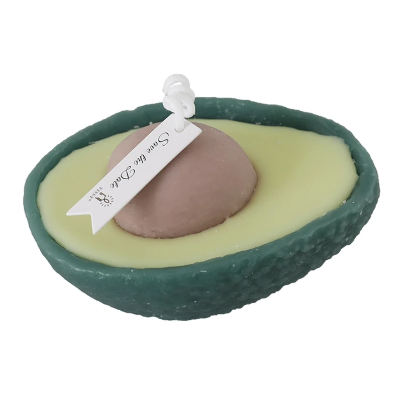 Avocado Shaped Scented Candle Wax Decorative Candles Table Photo Prop Birthday Gift Prefect for Meditation Stress | Дом и сад
