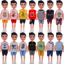 Vêtements de poupée pour garçon, 5 pouces, T shirts et Shorts à la mode, tenue confortable et décontractée, poupée de notre génération, meilleurs jouets pour garçons, 12 13 cm