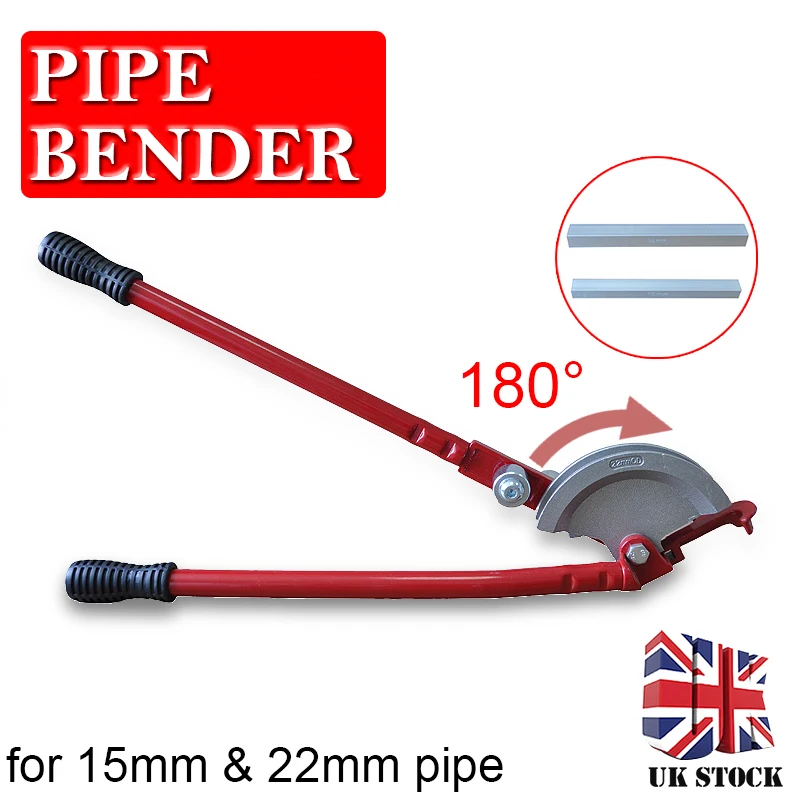 

2 in 1 180 Degree Handheld Pipe Bending Tool Heavy Duty Tube Bender Tubing Bender Brake Fuel Line Curving Pliers 15mm/22mm