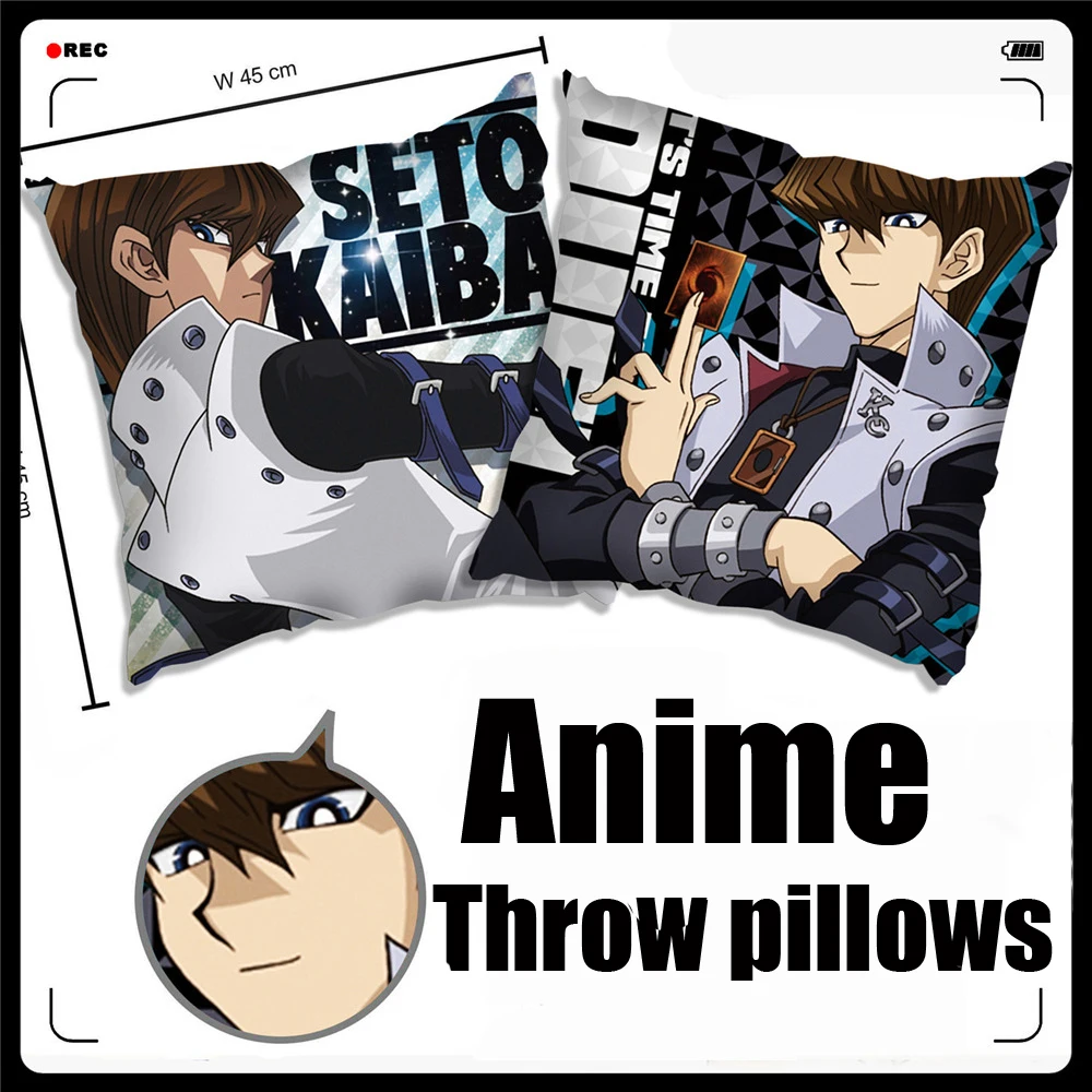Anime Yu Gi Oh Muto Yugi Seto Kaiba Yusei Fudo Jaden Yuki Yuma Tsukumo Yuya Sakaki Throw Pillows Back Cushion Cushion Aliexpress