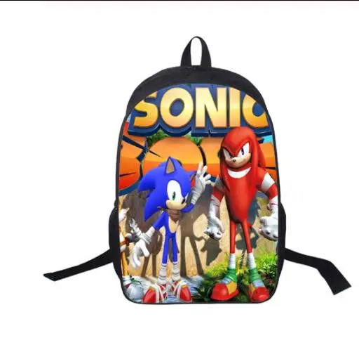 Аниме Рюкзак Sonic рюкзаки для девочек-подростков мальчиков школьные сумки Супер Марио детские школьные рюкзаки женские мужские дорожные сумки - Цвет: Picture color