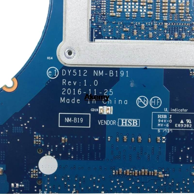 DY512 NM-B191 материнская плата для ноутбука lenovo Y520-15IKBN R720-15 оригинальная материнская плата I5-7300HQ GTX1050 HM175