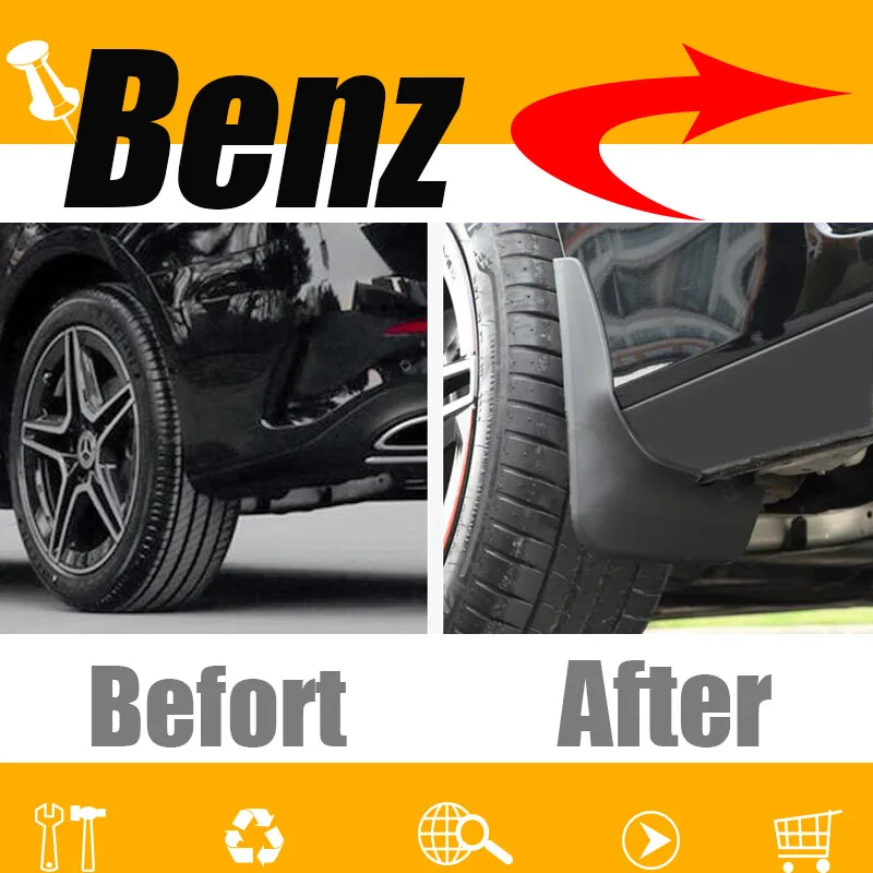 Для Mercedes Benz A-class W176 A180 A200 Брызговики A260 Брызговики w177 Брызговики автомобильные аксессуары 2013