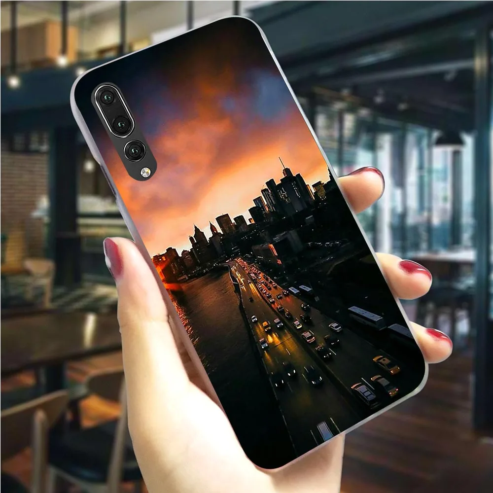 Чехол для телефона Huawei Mate 20 Lite New York Night View Cover P9 Mini/2017 P10 30 Pro P Smart Z 10 | Мобильные