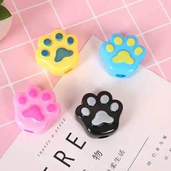 

4 Pcs/set Kawaii Mini Candy Color Cat Paw Claw Shape Plastic Pencil Sharpeners Pencil Cutter Student School Stationery Gifts