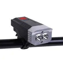 Передний велосипедный светильник с будильником, 3 режима, 250 люменов, USB лампа для велосипеда, Ночная езда, новинка