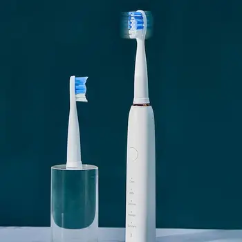 

Electric Toothbrush 4 Brush Head Student Party Couple Model USB Rechargeable Waterproof Whitening Teeth Tools IPX7